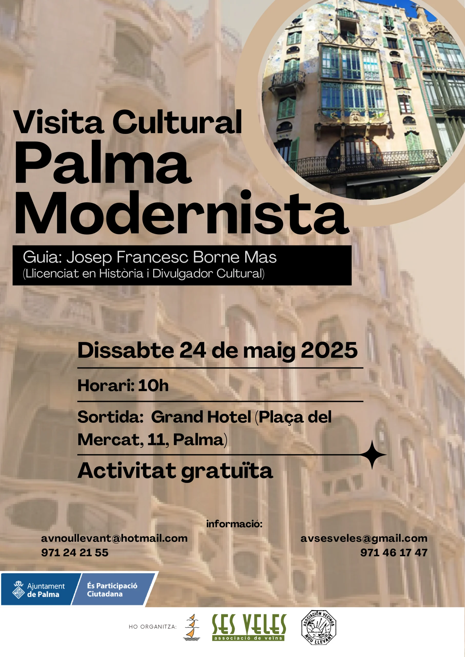VISITA CULTURAL PALMA MODERNISTA